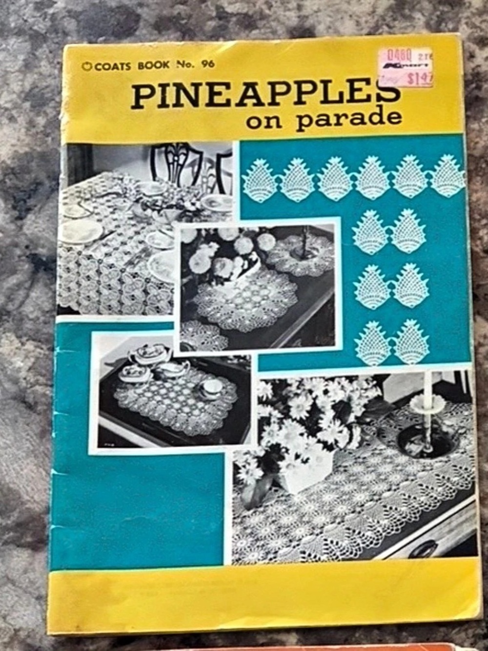 Coats Pineapples on Parade Crochet Pattern Booklet Yellow